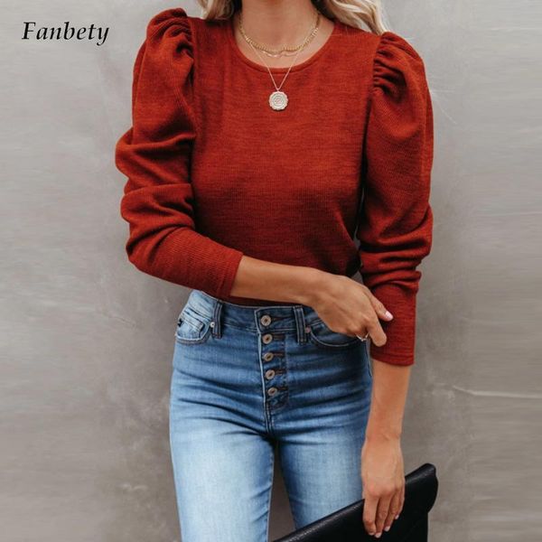 women's blouses & shirts autumn spring women elegant round neck blouse fashion solid color office lady chic commute casual long sleeve, White
women's blouses & shirts autumn spring women elegant round neck blouse fashion solid color office lady chic commute casual long sleeve, White