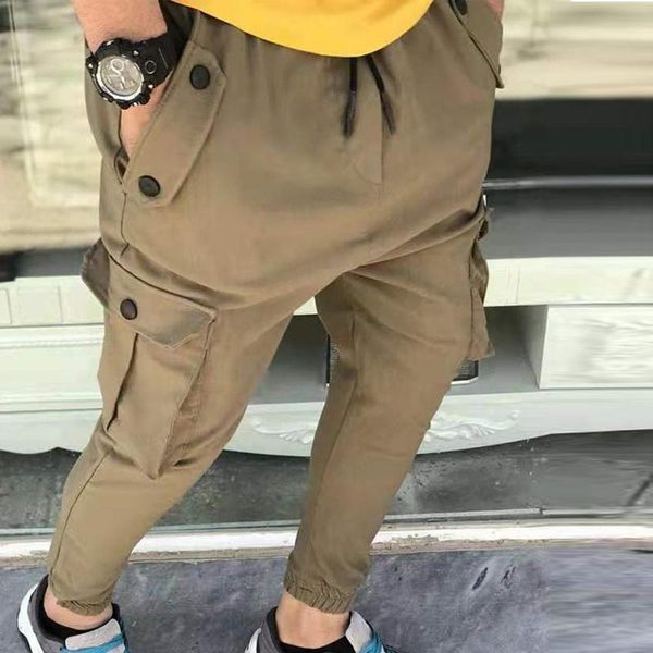 men's pants 2021 spring autumn slim men cargo casual fashion multi-pocket sports trousers male vintage harajuku track streetwear, Black
men's pants 2021 spring autumn slim men cargo casual fashion multi-pocket sports trousers male vintage harajuku track streetwear, Black