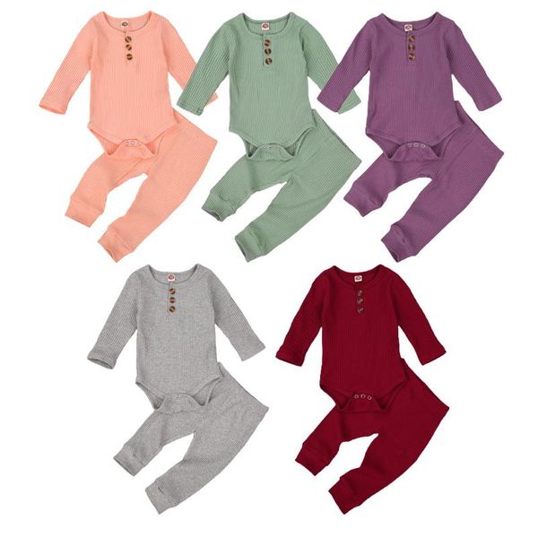 jumpsuits baby girls boys plain solid rib knitted clothing sets long sleeve bodysuit pants 0-24m born toddler spring fall casual outfit, Blue
jumpsuits baby girls boys plain solid rib knitted clothing sets long sleeve bodysuit pants 0-24m born toddler spring fall casual outfit, Blue