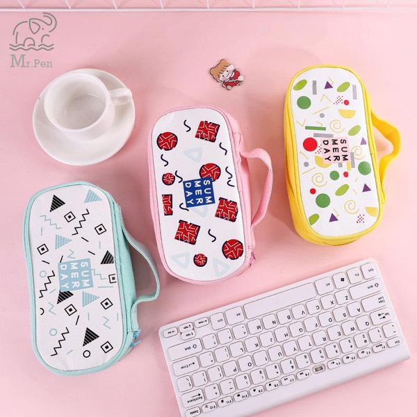 pencil bags kwaii large capacity case cartoon geometric pattern deskstorage holder canvas stationery box
pencil bags kwaii large capacity case cartoon geometric pattern deskstorage holder canvas stationery box