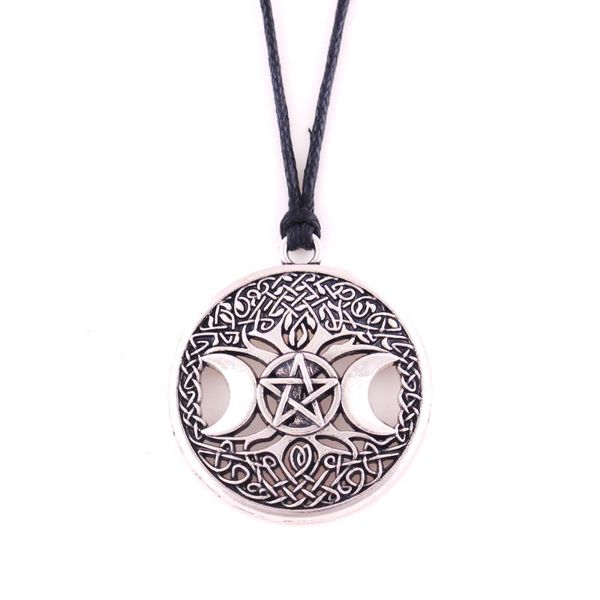 pendant necklaces triple moon goddess wicca pentagram magic amulet necklace women tree of life pendants vintage jewelry, Silver
pendant necklaces triple moon goddess wicca pentagram magic amulet necklace women tree of life pendants vintage jewelry, Silver
