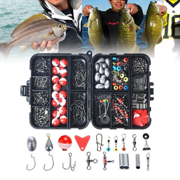 fishing hooks 263 pcs accessories baits tackle kit including jig bass casting sinker weights swivels snap anzuelos
fishing hooks 263 pcs accessories baits tackle kit including jig bass casting sinker weights swivels snap anzuelos