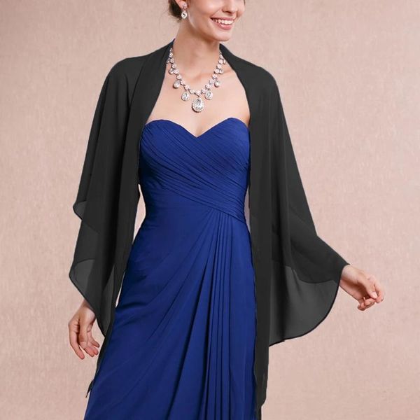 wraps & jackets women wedding bolero soft lightweight chiffon bridal shawl fashion elegant long formal shrug evening prom capes for lady bla, White
wraps & jackets women wedding bolero soft lightweight chiffon bridal shawl fashion elegant long formal shrug evening prom capes for lady bla, White