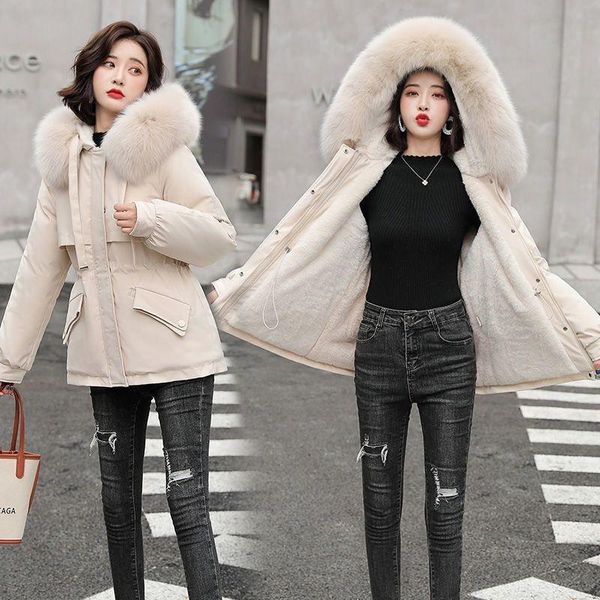 women's fur & faux 2021 waist coat, large collar, thicker and velvet padded jacket, overcome jacket, Black
women's fur & faux 2021 waist coat, large collar, thicker and velvet padded jacket, overcome jacket, Black