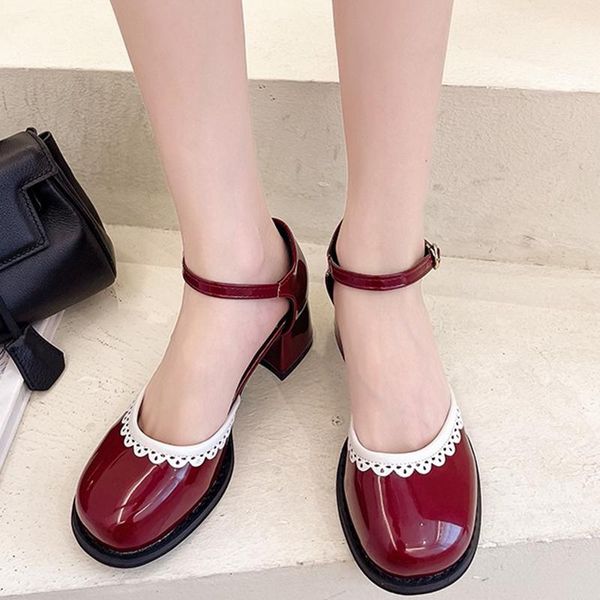 dress shoes rimocy patent leather high heels mary jane women fashion round toe ankle strap pumps woman sweet lace shallow ladies, Black
dress shoes rimocy patent leather high heels mary jane women fashion round toe ankle strap pumps woman sweet lace shallow ladies, Black
