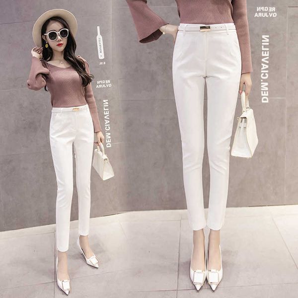casual nine point professional trousers women's autumn 2021 spring and summer black slim little foot suit pants, Black;white
casual nine point professional trousers women's autumn 2021 spring and summer black slim little foot suit pants, Black;white