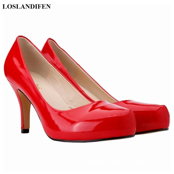 dress shoes autumn concise ol office lady high heel women round toe patent leather wedding shallow prom party pumps woman gray red, Black
dress shoes autumn concise ol office lady high heel women round toe patent leather wedding shallow prom party pumps woman gray red, Black