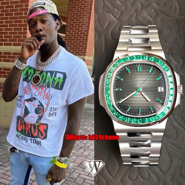 pff watches 5711/113p-001 nautilus custom emeralds cal.324 automatic mens watch gray dial stainless steel bracelet gents sports wristwatches, Slivery;brown
pff watches 5711/113p-001 nautilus custom emeralds cal.324 automatic mens watch gray dial stainless steel bracelet gents sports wristwatches, Slivery;brown