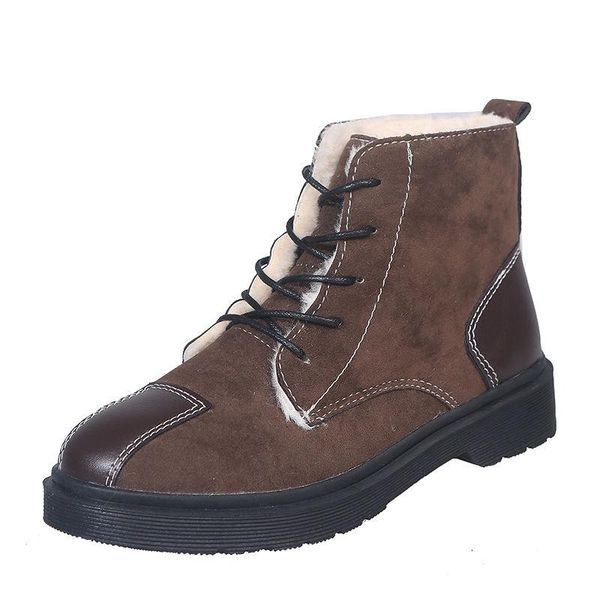 boots fashion winter women snow lace-up cotton ladies flat rubber solid fur ankle, Black
boots fashion winter women snow lace-up cotton ladies flat rubber solid fur ankle, Black