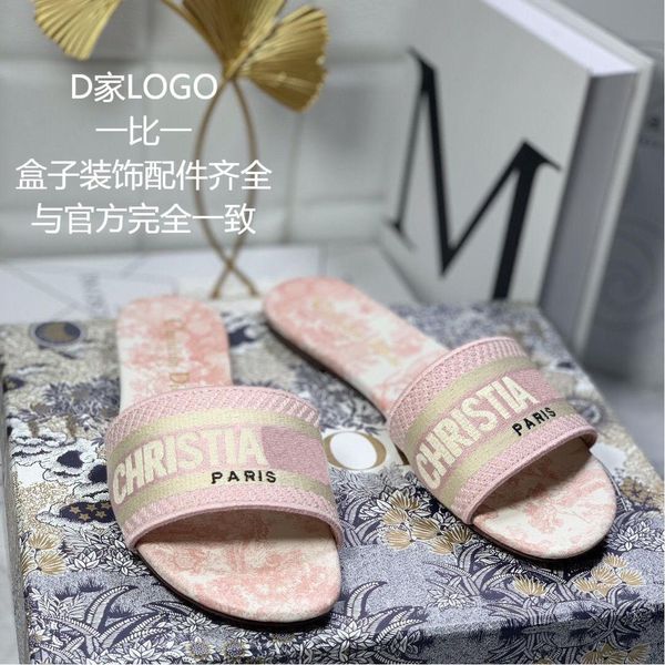 diofide d-flat sheepskin thick heel casual women's shoes letter embroidery laohua 2021 new summer slippers ysj, Black
diofide d-flat sheepskin thick heel casual women's shoes letter embroidery laohua 2021 new summer slippers ysj, Black
