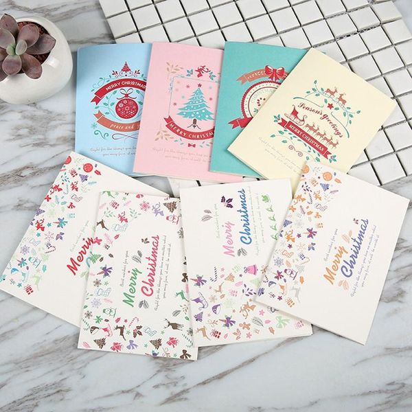 greeting cards 8pcs style merry christmas with envelop pink blue tree bell decor invit
greeting cards 8pcs style merry christmas with envelop pink blue tree bell decor invit