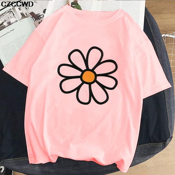 women's t-shirt 2021 fashion casual cute harajuku chrysanthemum printed personality love female short-sleeved, White
women's t-shirt 2021 fashion casual cute harajuku chrysanthemum printed personality love female short-sleeved, White