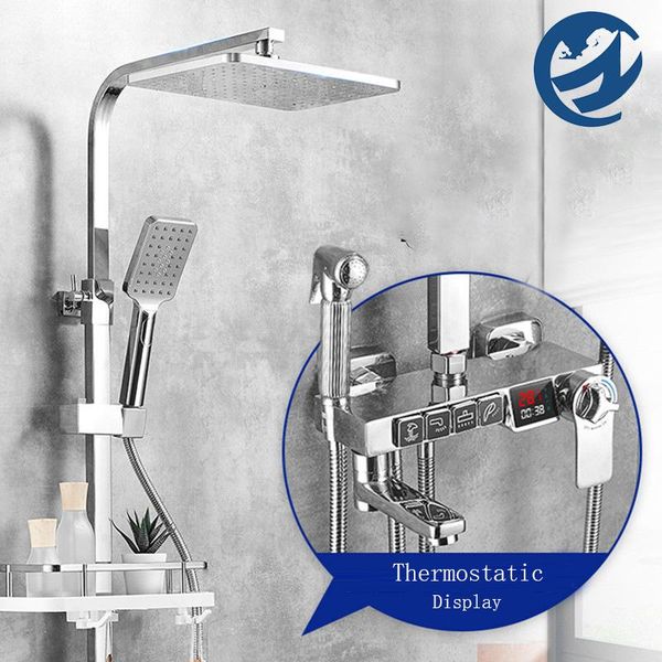 bathroom shower sets chrome thermostatic digital display faucet rain bath bathtub bidet
bathroom shower sets chrome thermostatic digital display faucet rain bath bathtub bidet