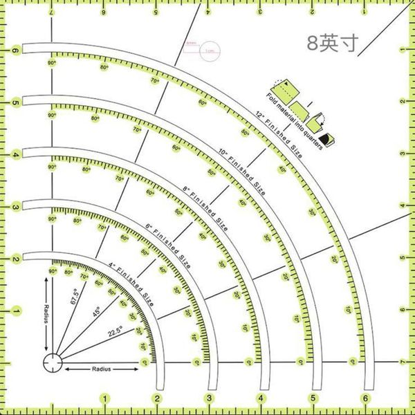 sewing notions & tools multifunctional patchwork cloth quilting ruler arcs and fan quilt circle cutter tool diy craft, Black
sewing notions & tools multifunctional patchwork cloth quilting ruler arcs and fan quilt circle cutter tool diy craft, Black
