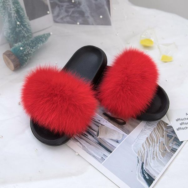 slippers women's tide spring and summer fur slippery outside wearing home shoes sandals flat real, Black
slippers women's tide spring and summer fur slippery outside wearing home shoes sandals flat real, Black