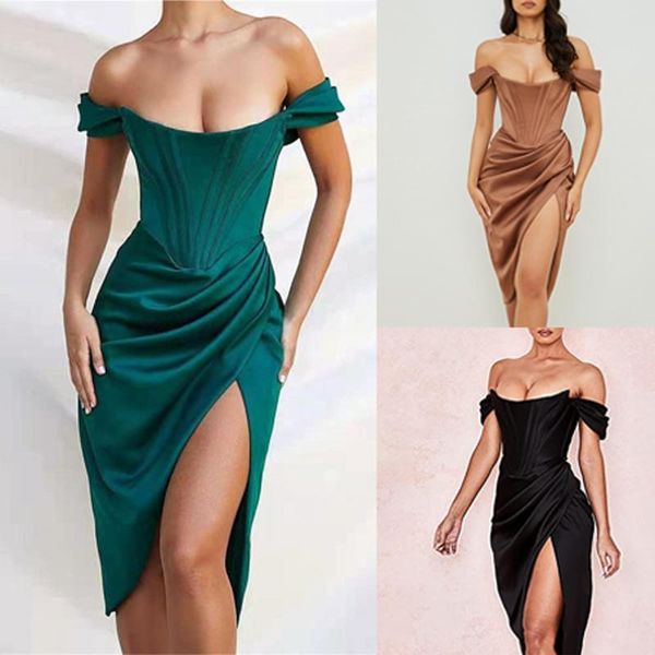 casual dresses elegant for women off shoulder push up midi tube dress with high slit cocktail wedding guest birthday club party #8, Black;gray
casual dresses elegant for women off shoulder push up midi tube dress with high slit cocktail wedding guest birthday club party #8, Black;gray