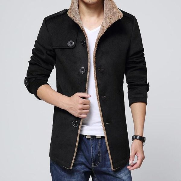 men's wool & blends winter fashion mens coats peacoat slim trench coat parka overcoat clothes size m-4xl, Black
men's wool & blends winter fashion mens coats peacoat slim trench coat parka overcoat clothes size m-4xl, Black