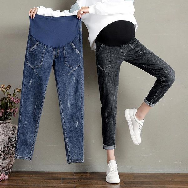maternity jeans for pregnant women abdominal pants pregnancy clothes spring autumn elastic waist denim trousers black blue bottoms, White
maternity jeans for pregnant women abdominal pants pregnancy clothes spring autumn elastic waist denim trousers black blue bottoms, White