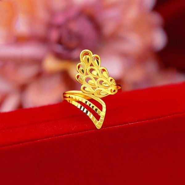 cluster rings exquisite phoenix pattern gold 14k ring for women wedding engagement fine jewelry hand ornaments girlfriend birthday gifts, Golden;silver
cluster rings exquisite phoenix pattern gold 14k ring for women wedding engagement fine jewelry hand ornaments girlfriend birthday gifts, Golden;silver