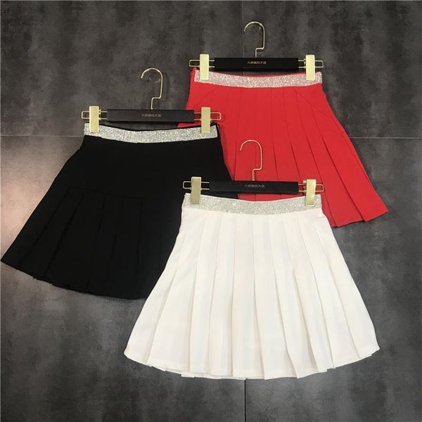 skirts water drill sticking waist anti wear pleated skirt half length short small black
skirts water drill sticking waist anti wear pleated skirt half length short small black
