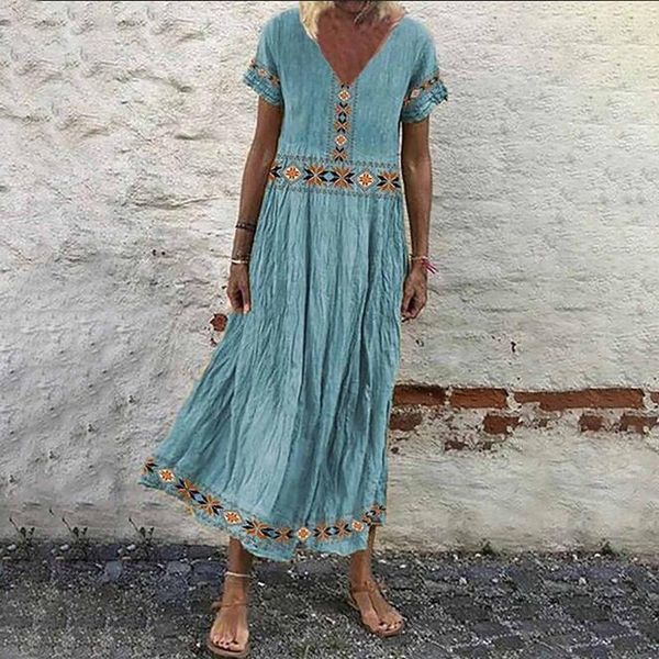 women's summer sundress tribal style short sleeve v-neck casual plus size printed fashion dress vintage elegant women dresses, Black;gray
women's summer sundress tribal style short sleeve v-neck casual plus size printed fashion dress vintage elegant women dresses, Black;gray