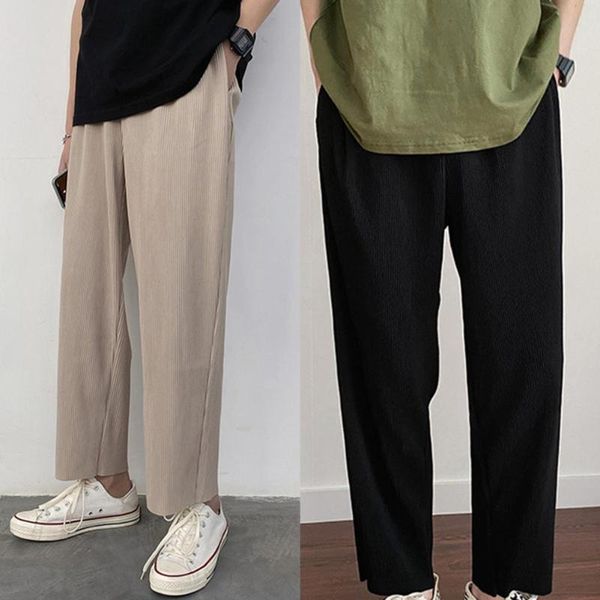 men's pants straight breathable slacks quick drying thin fashion multi pockets, Black
men's pants straight breathable slacks quick drying thin fashion multi pockets, Black