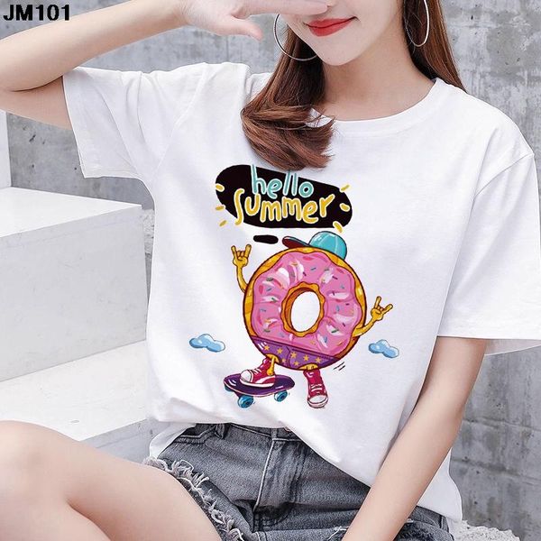 women's t-shirt 2021 summer kawaii donut cute printing harajuku cartoon ullzang t shirt fashion lady short sleeve tshirt, White
women's t-shirt 2021 summer kawaii donut cute printing harajuku cartoon ullzang t shirt fashion lady short sleeve tshirt, White