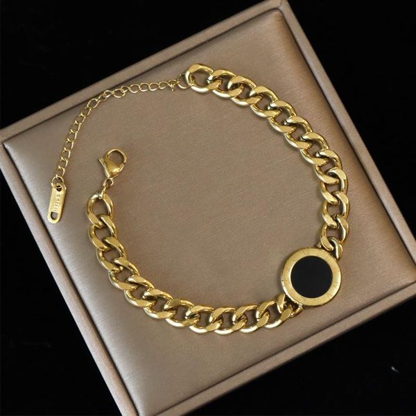 charm bracelets luxury jewelry rose gold stainless steel roman numerals chunky & bangles female bracelet for women, Golden;silver
charm bracelets luxury jewelry rose gold stainless steel roman numerals chunky & bangles female bracelet for women, Golden;silver