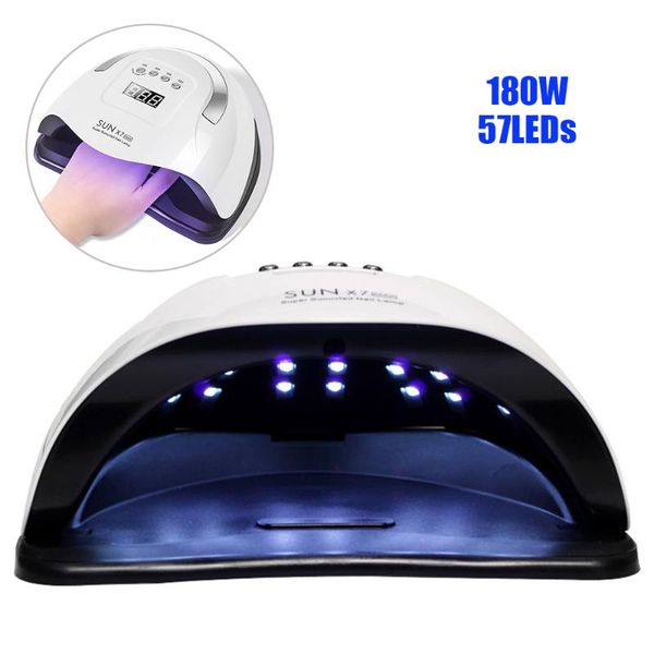 nail dryers 180w sun x7 max uv led dryer 57 leds lamp for manicure 10/30/60s curing gel tools with sensor lcd display
nail dryers 180w sun x7 max uv led dryer 57 leds lamp for manicure 10/30/60s curing gel tools with sensor lcd display