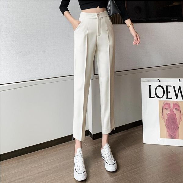 women's pants & capris formal ankle-length trousers suit feet drape pencil high waist creamy-white thin, Black;white
women's pants & capris formal ankle-length trousers suit feet drape pencil high waist creamy-white thin, Black;white