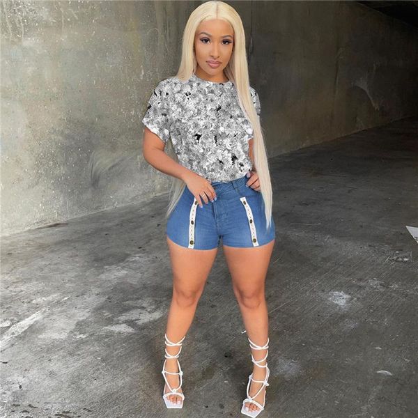 women's jeans 2021 summer plus size light blue denim shorts with women streetwear high waist skinny button jean female
women's jeans 2021 summer plus size light blue denim shorts with women streetwear high waist skinny button jean female