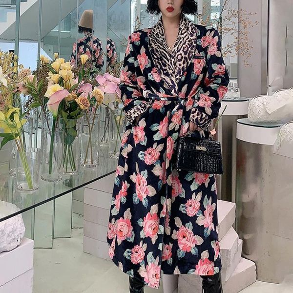 women's trench coats runway vintage print fashion tide leopard bandage lapel long coat oversize fall winter christmas women clothes 202, Tan;black
women's trench coats runway vintage print fashion tide leopard bandage lapel long coat oversize fall winter christmas women clothes 202, Tan;black