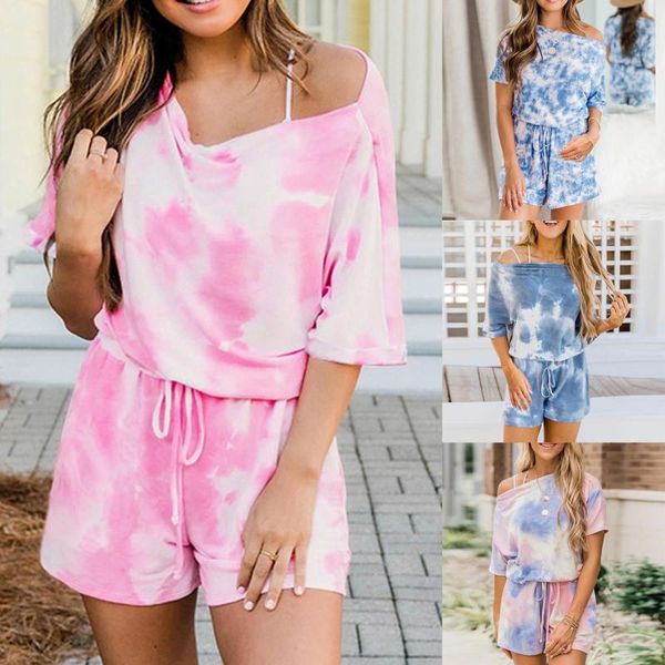women's tracksuits summer short sleeve casual joggers biker shorts fashion tie dye printed shirts sports pants outfits set, Gray
women's tracksuits summer short sleeve casual joggers biker shorts fashion tie dye printed shirts sports pants outfits set, Gray