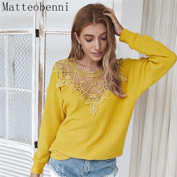women's sweaters autumn blouse women o-neck solid color lace loose knit sweater long sleeve fashion hollow simple ladies pullover 2021, White;black
women's sweaters autumn blouse women o-neck solid color lace loose knit sweater long sleeve fashion hollow simple ladies pullover 2021, White;black