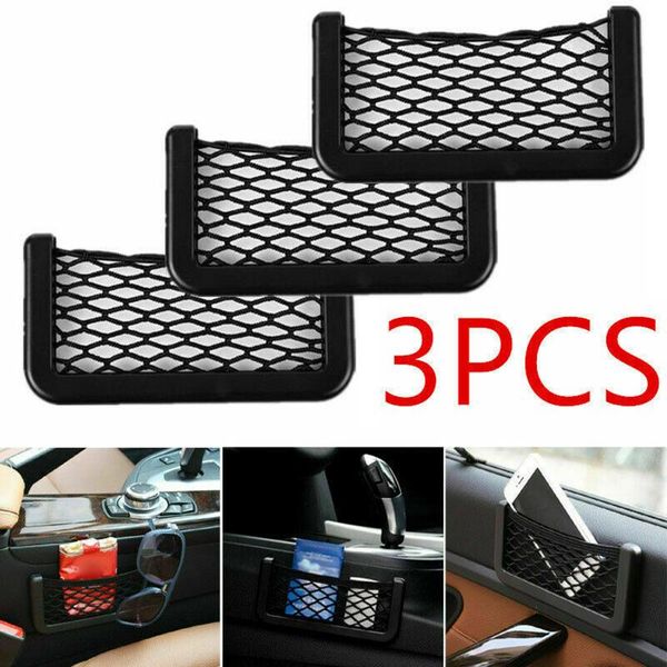 car organizer 3pcs universal seat side back storage net bag phone holder pocket bags
car organizer 3pcs universal seat side back storage net bag phone holder pocket bags