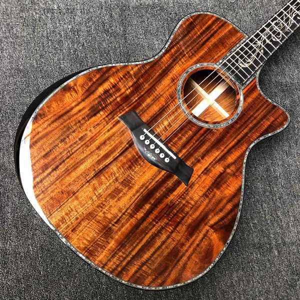 custom aaaa all solid koa wood acoustic electric guitar cocobolo back side ps14aa armrest 550a sound hole pickup eq
custom aaaa all solid koa wood acoustic electric guitar cocobolo back side ps14aa armrest 550a sound hole pickup eq