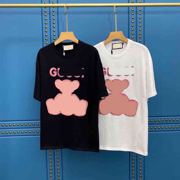 2022 factory wholesale new fashion + red embroidered cloth lovers round neck short sleeve t-shirt for men and women, White
2022 factory wholesale new fashion + red embroidered cloth lovers round neck short sleeve t-shirt for men and women, White