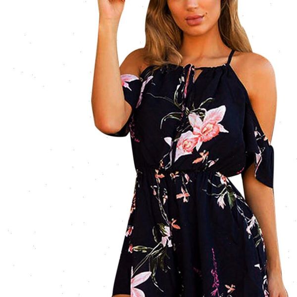 short sleeve elegant print women jumpsuits playsuit holiday summer casual 213, Black;white
short sleeve elegant print women jumpsuits playsuit holiday summer casual 213, Black;white