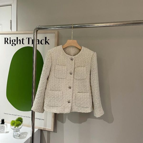 women's jackets 2021 women fashion high-quality long-sleeved round neck woolen coat 1101, Black;brown
women's jackets 2021 women fashion high-quality long-sleeved round neck woolen coat 1101, Black;brown