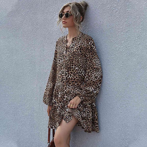 jumpsuit leopard print women spring autumn mini for party full sleeve ruffles es vestidos, Black;white
jumpsuit leopard print women spring autumn mini for party full sleeve ruffles es vestidos, Black;white