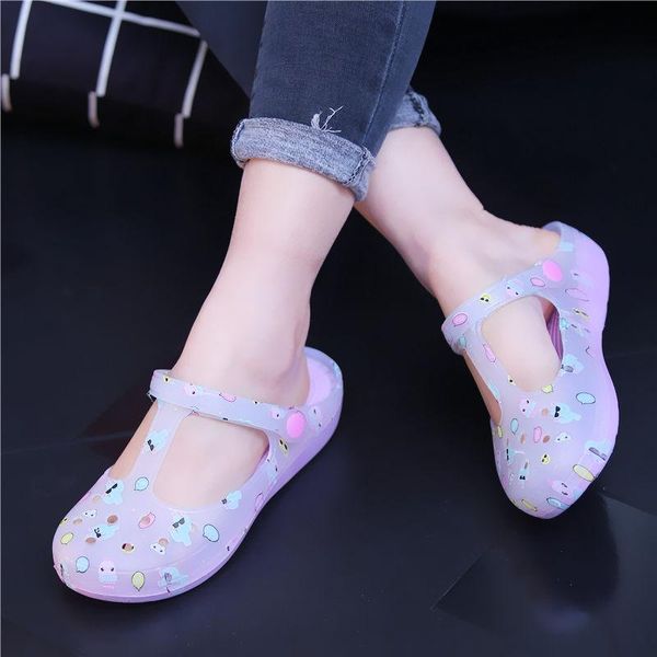summer women sandals jelly flat shoes waterproof female ankle buckle slippers soft light slides comfortable beach, Black
summer women sandals jelly flat shoes waterproof female ankle buckle slippers soft light slides comfortable beach, Black