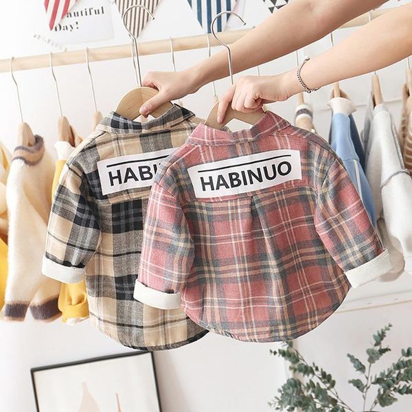 0-4t spring baby boy girl thicken tees long sleeve plaid print loose blouse kids casual 1 shirts, White;black
0-4t spring baby boy girl thicken tees long sleeve plaid print loose blouse kids casual 1 shirts, White;black