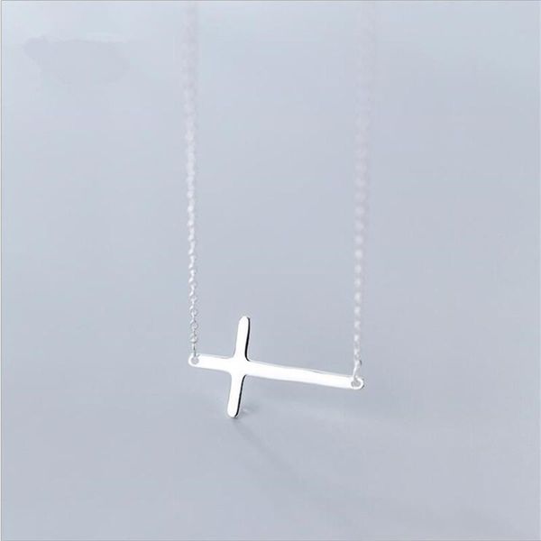 authentic 925 sterling silver cross pendant necklace with chain for women party gift wholesale trendy charm simple jewelry xs052 chokers, Golden;silver
authentic 925 sterling silver cross pendant necklace with chain for women party gift wholesale trendy charm simple jewelry xs052 chokers, Golden;silver