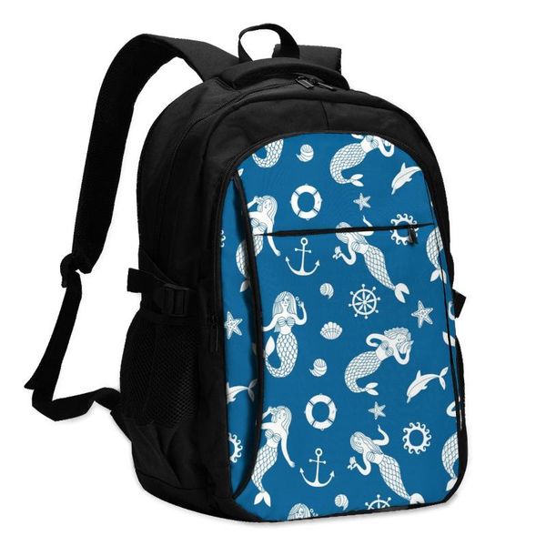 backpack 2021 cool printing laplovely cartoon mermaids and sea elements usb charging travel women male school mochila
backpack 2021 cool printing laplovely cartoon mermaids and sea elements usb charging travel women male school mochila