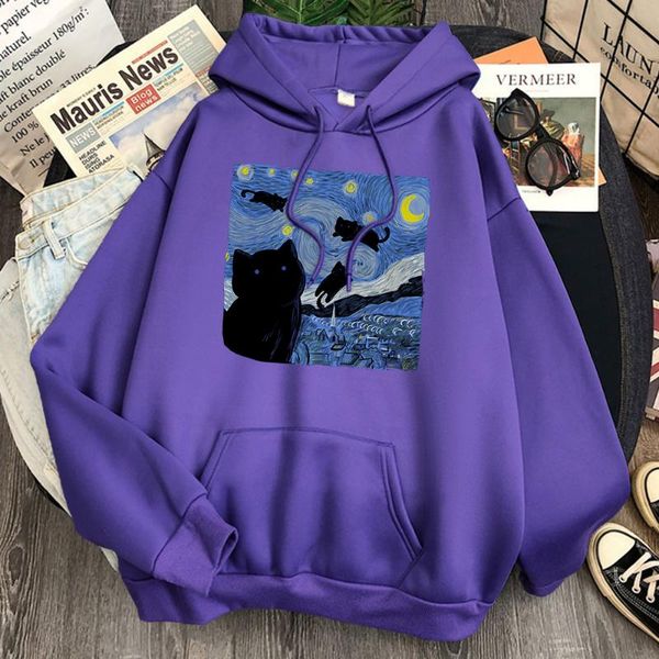 men's hoodies & sweatshirts the starry cat night print man sweatshirt fleece pocket loose hooded clothing mens comfortable vintage hood, Black
men's hoodies & sweatshirts the starry cat night print man sweatshirt fleece pocket loose hooded clothing mens comfortable vintage hood, Black