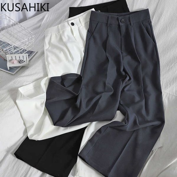 korean solid women suit pants high waist spring long trousers elegant wide leg pantalones de mujer 6e797 210603, Black;white
korean solid women suit pants high waist spring long trousers elegant wide leg pantalones de mujer 6e797 210603, Black;white