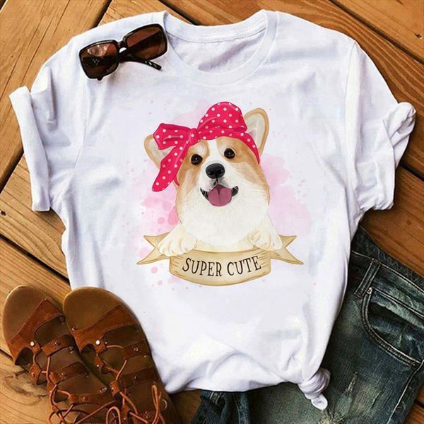 super cute kawaii cartoon dog women t shirt print casual short sleeve tee female summer harajuku, White
super cute kawaii cartoon dog women t shirt print casual short sleeve tee female summer harajuku, White