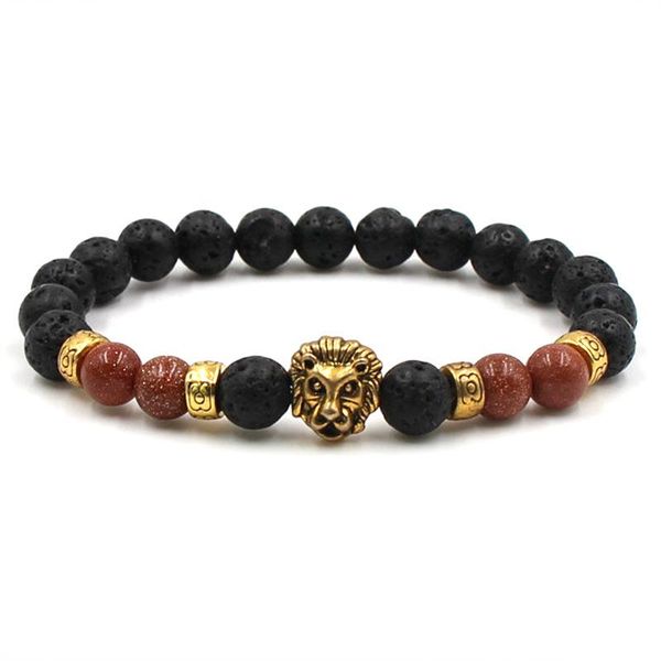 charm men's natural stone bracelets set couple volcanic lion beads lucky bracelets&bangles jewelry for men gift, Golden;silver
charm men's natural stone bracelets set couple volcanic lion beads lucky bracelets&bangles jewelry for men gift, Golden;silver