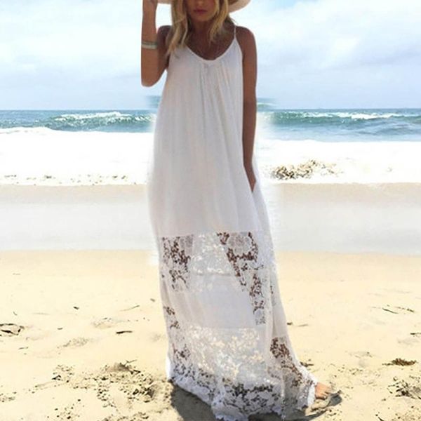 casual dresses fashion women lace beach white v-neck sling sleeveless long dress swimsuit cover up sun for plus size, Black;gray
casual dresses fashion women lace beach white v-neck sling sleeveless long dress swimsuit cover up sun for plus size, Black;gray