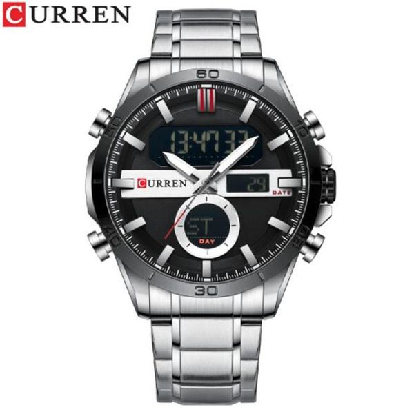 wristwatches curren fashion sport gold men's digital watches with stainless steel chronograph luminou wristwatch led male wrist watch f, Slivery;brown
wristwatches curren fashion sport gold men's digital watches with stainless steel chronograph luminou wristwatch led male wrist watch f, Slivery;brown